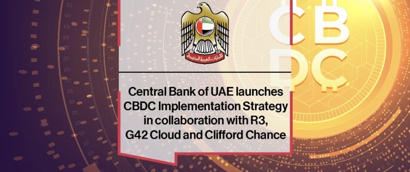 UAE Launches National CBDC Strategy with G42 Cloud and R3